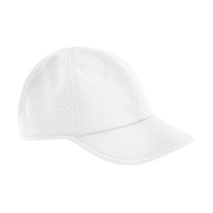 Beechfield Technical Training Baseball Cap / White